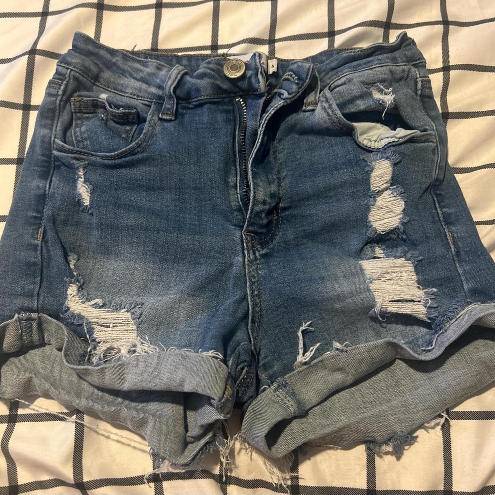 Rue21 Ripped Blue Jean Shorts